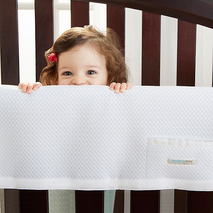 slide 3 of 5, BreathableBaby Railguard Crib Rail Cover, 1 ct