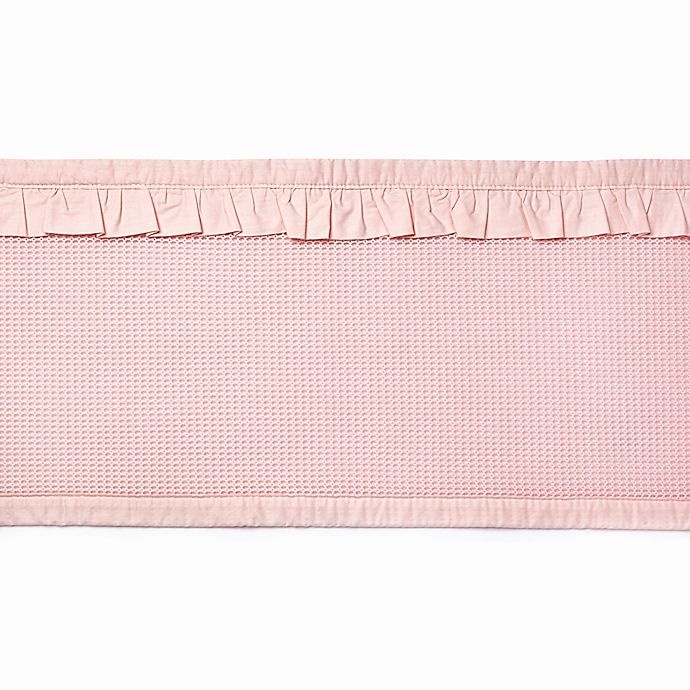 slide 5 of 5, BreathableBaby Ruffled Deluxe Mesh Crib Liner - Blush, 1 ct