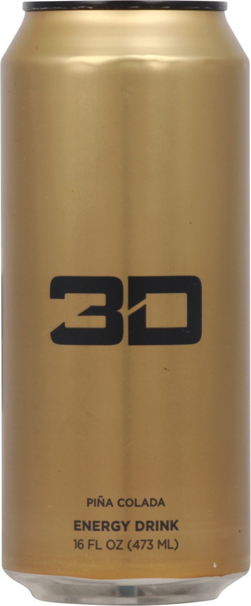 slide 6 of 9, 3D Energy Gold Energy Drink, 16 oz