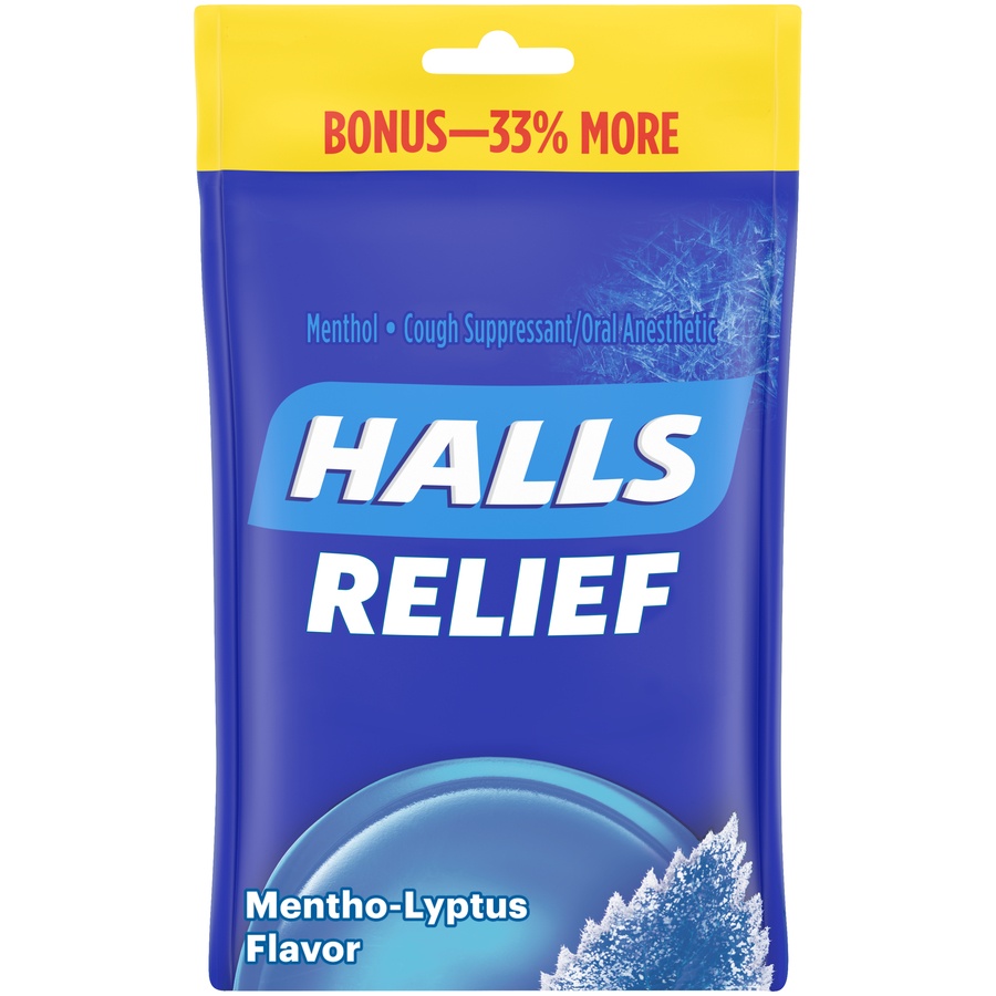 slide 2 of 6, Halls Cough Drops - Mentho-Lyptus, 40 ct
