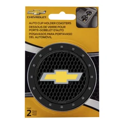 PlastiColor Chevrolet Bowtie Gold Coasters 2 ea