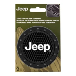 PlastiColor Jeep Auto Cup Holder Coasters 2 ea