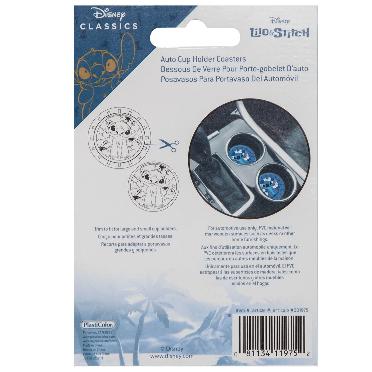 slide 2 of 2, Disney Stitch Aloha Coasters 2 Pc Set, 2 ct