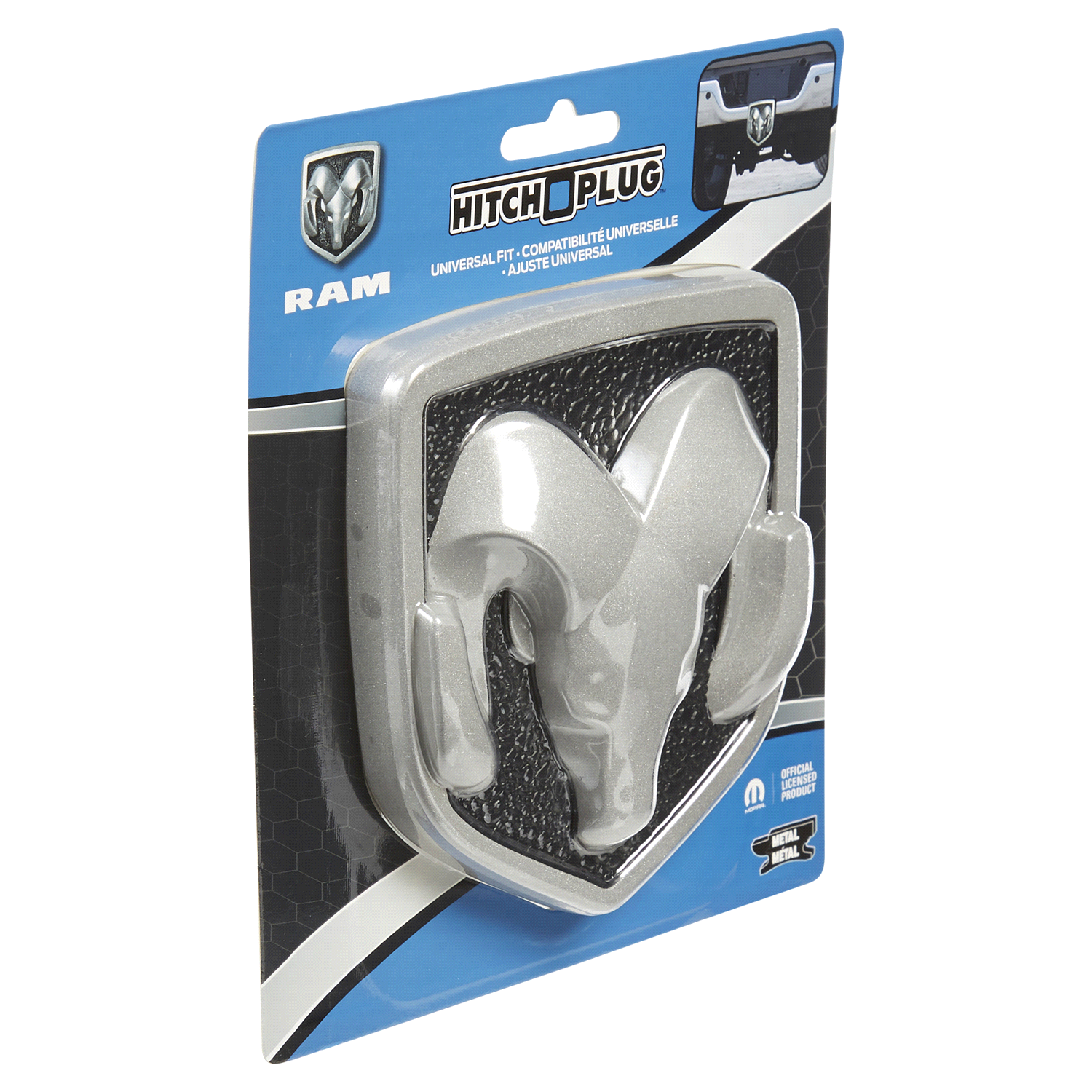 slide 4 of 5, Ram Head 3-D Hitch Cover, 1 ct