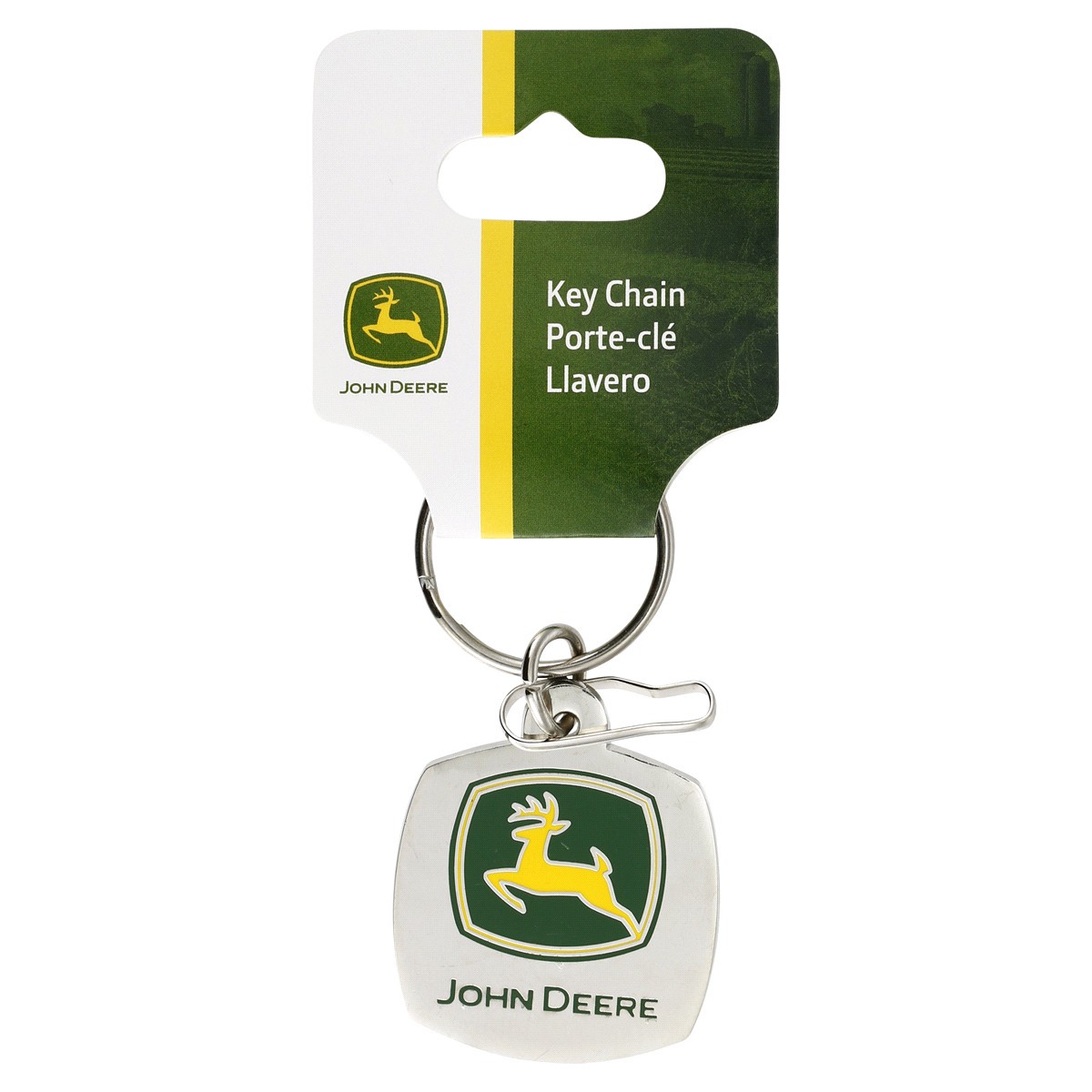 slide 1 of 5, Plasticolor John Deere Key Chain, 1 ct