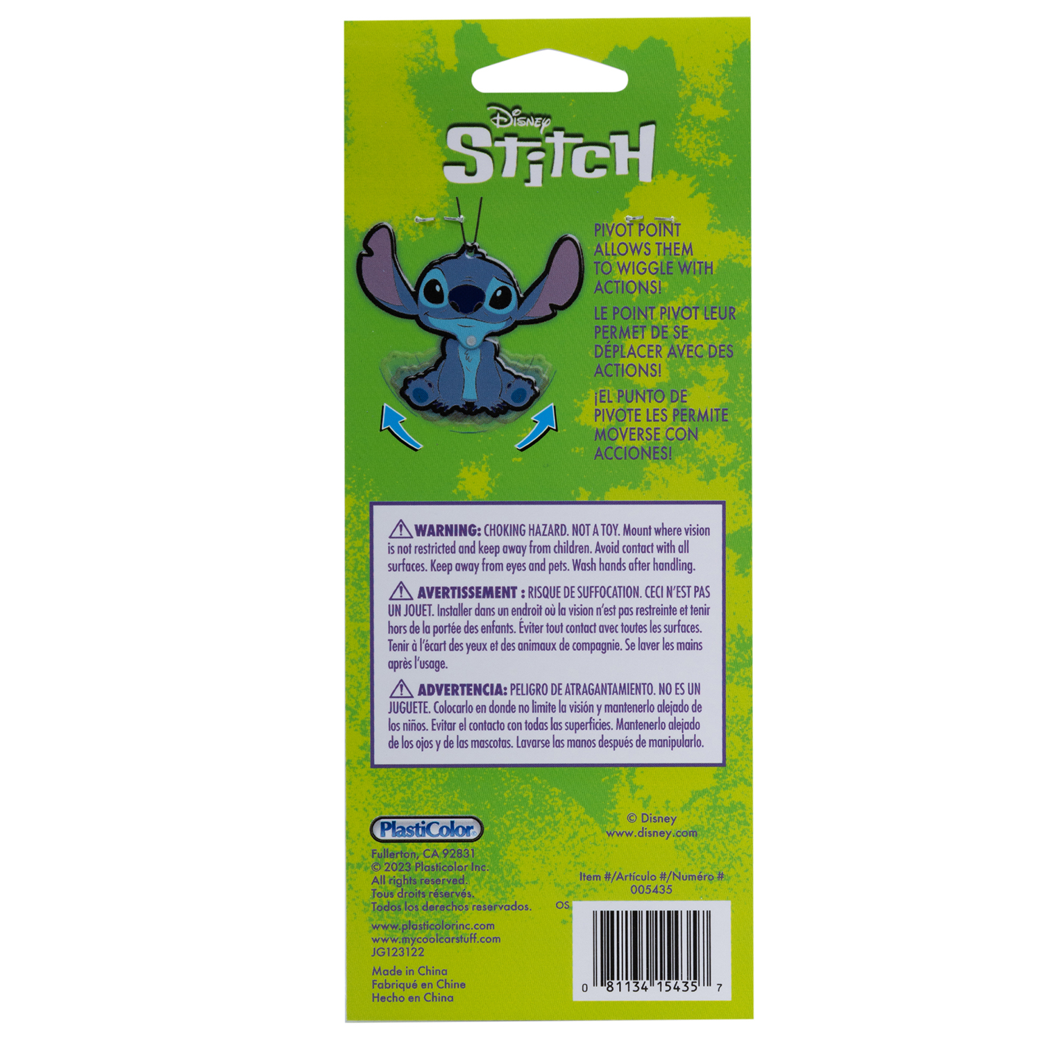 slide 2 of 2, Disney Stitch Wiggler Single Pack Air Freshener, 1 ct