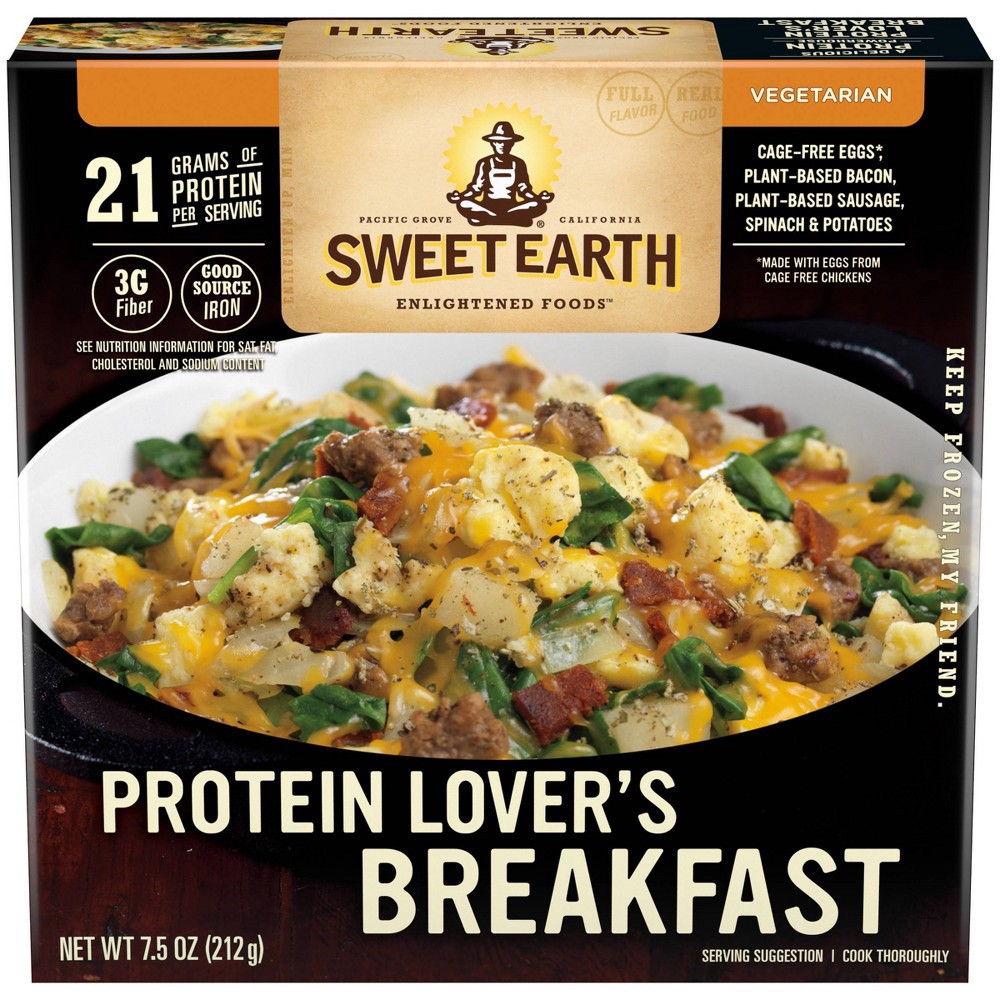 slide 2 of 31, SWEET EARTH NATURAL FOODS Sweet Earth Frozen Protein Lover's Breakfast Bowl - 7.5oz, 7.5 oz