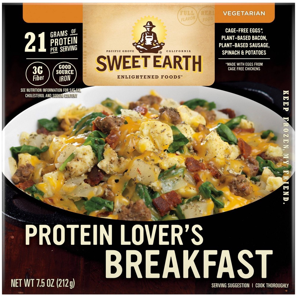 slide 14 of 31, SWEET EARTH NATURAL FOODS Sweet Earth Frozen Protein Lover's Breakfast Bowl - 7.5oz, 7.5 oz