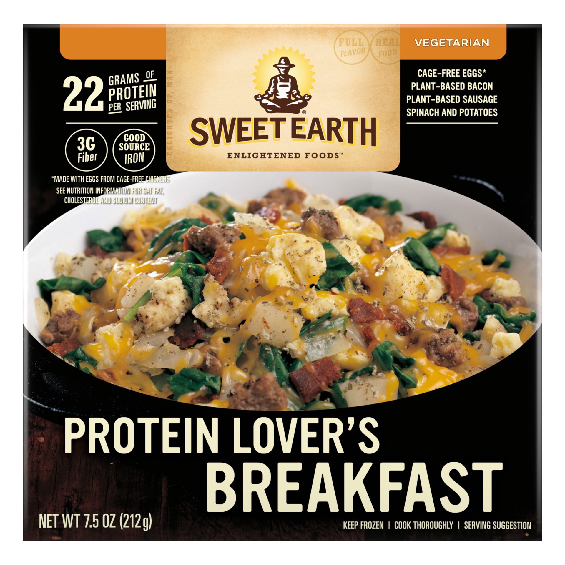 slide 1 of 31, SWEET EARTH NATURAL FOODS Sweet Earth Frozen Protein Lover's Breakfast Bowl - 7.5oz, 7.5 oz
