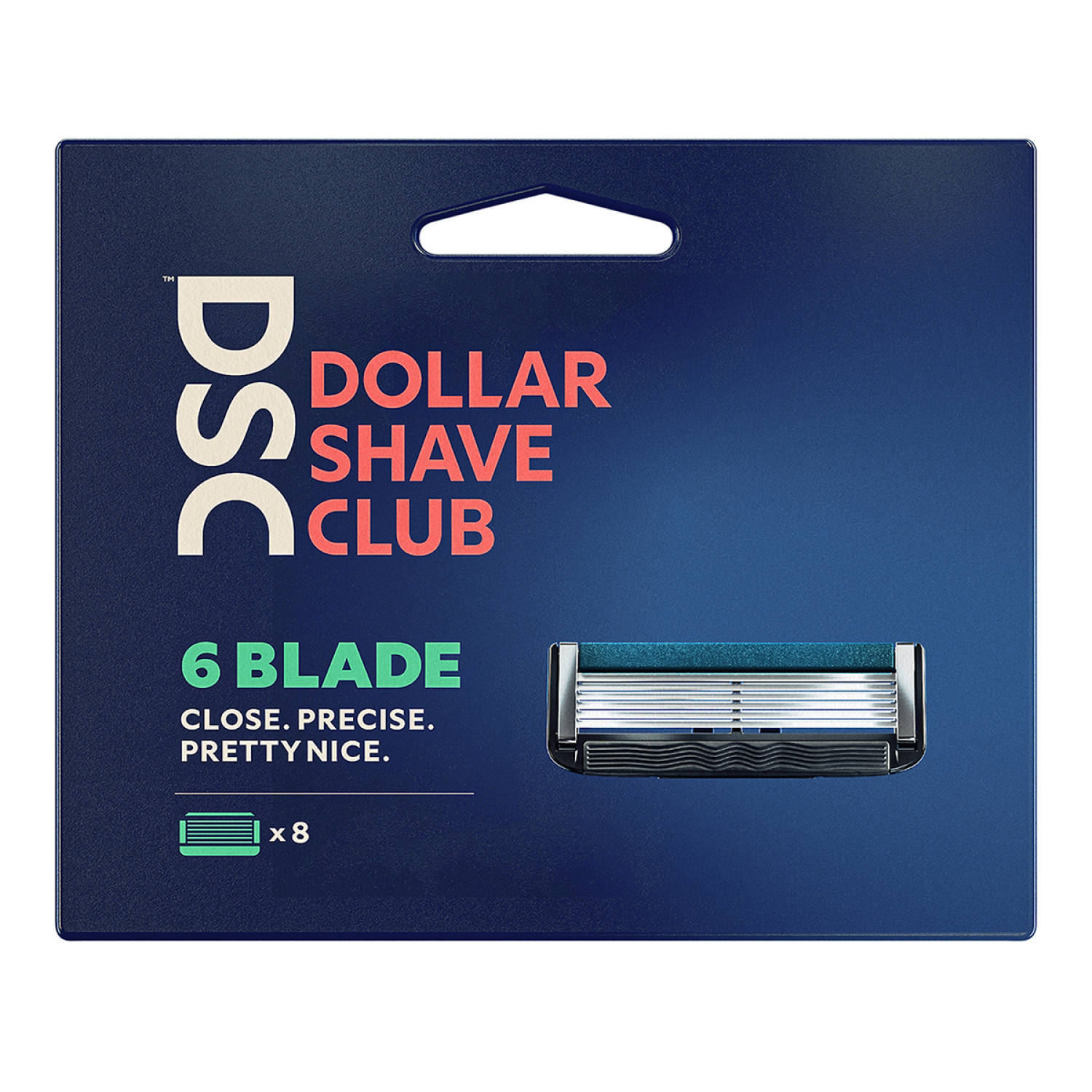 slide 2 of 4, Dollar Shave Club Men's Razor 6-Blade Razor Blade Refills 8 Count, 8 ct