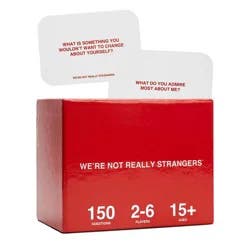 We're Not Really Strangers Game: Creative Thinking Card Set, 2-6 Players, Party Game, 30 Min Play