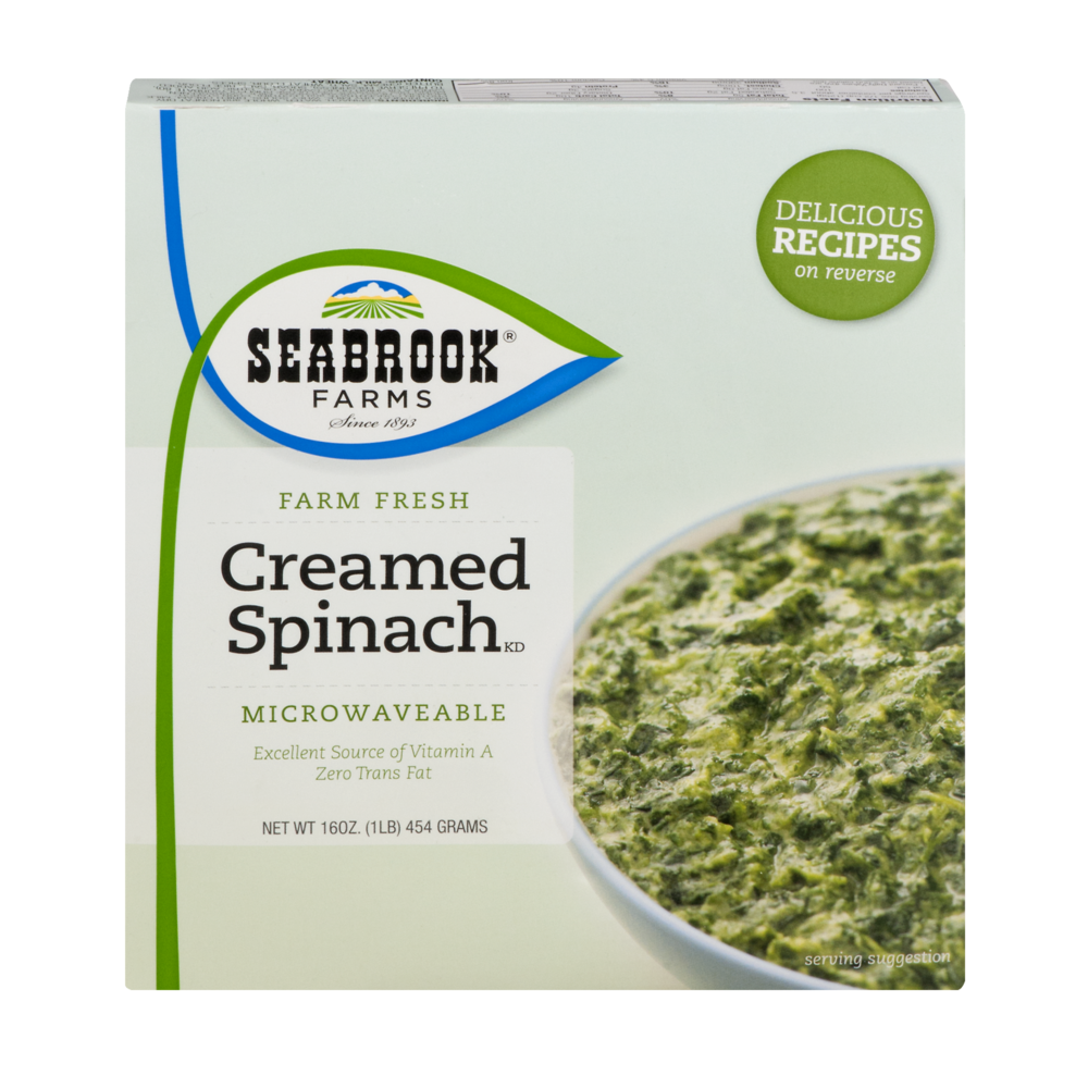 slide 1 of 1, Seabrook Farms Creamed Spinach, 16 oz