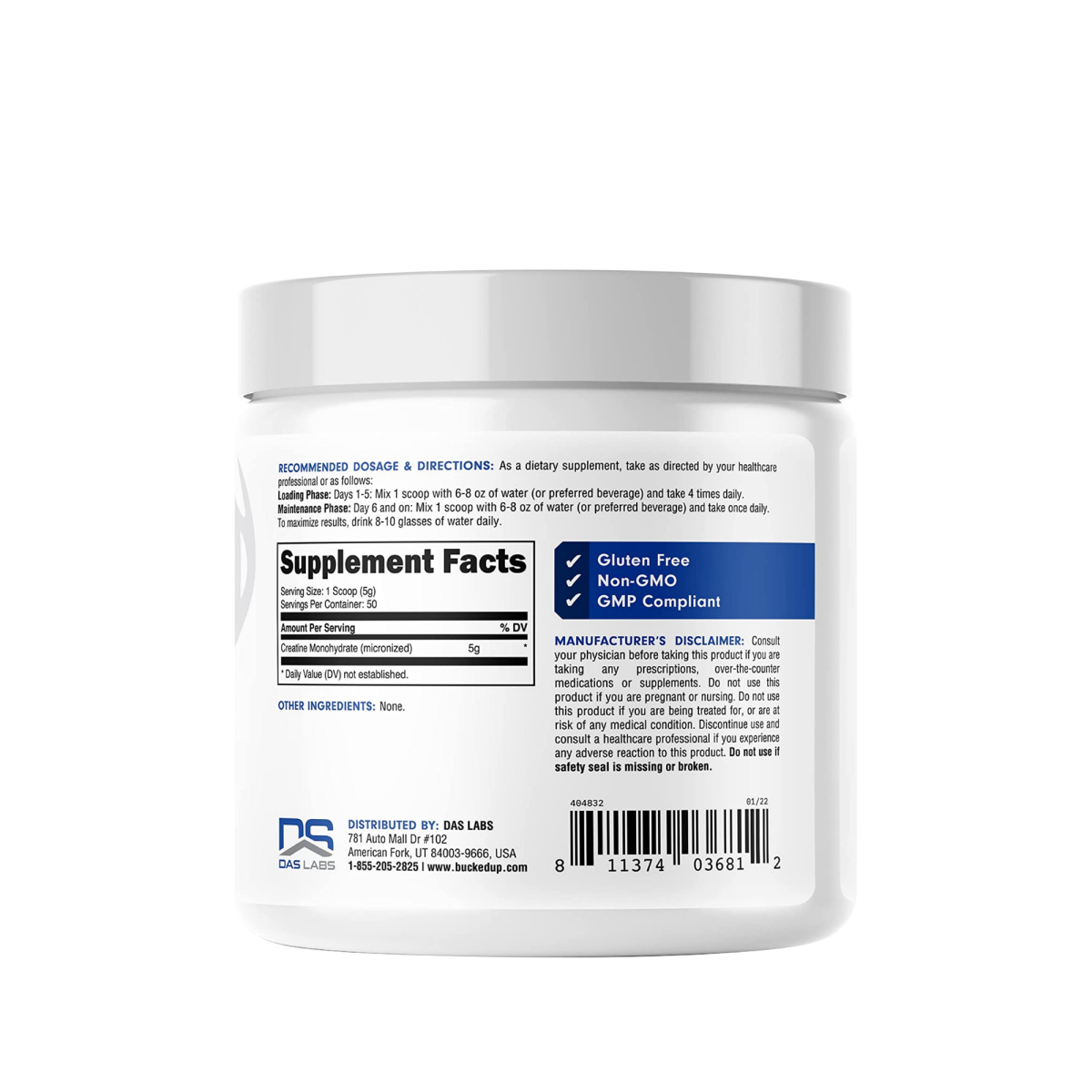 slide 2 of 2, Bucked UP Creatine Monohydrate, 8.82 oz