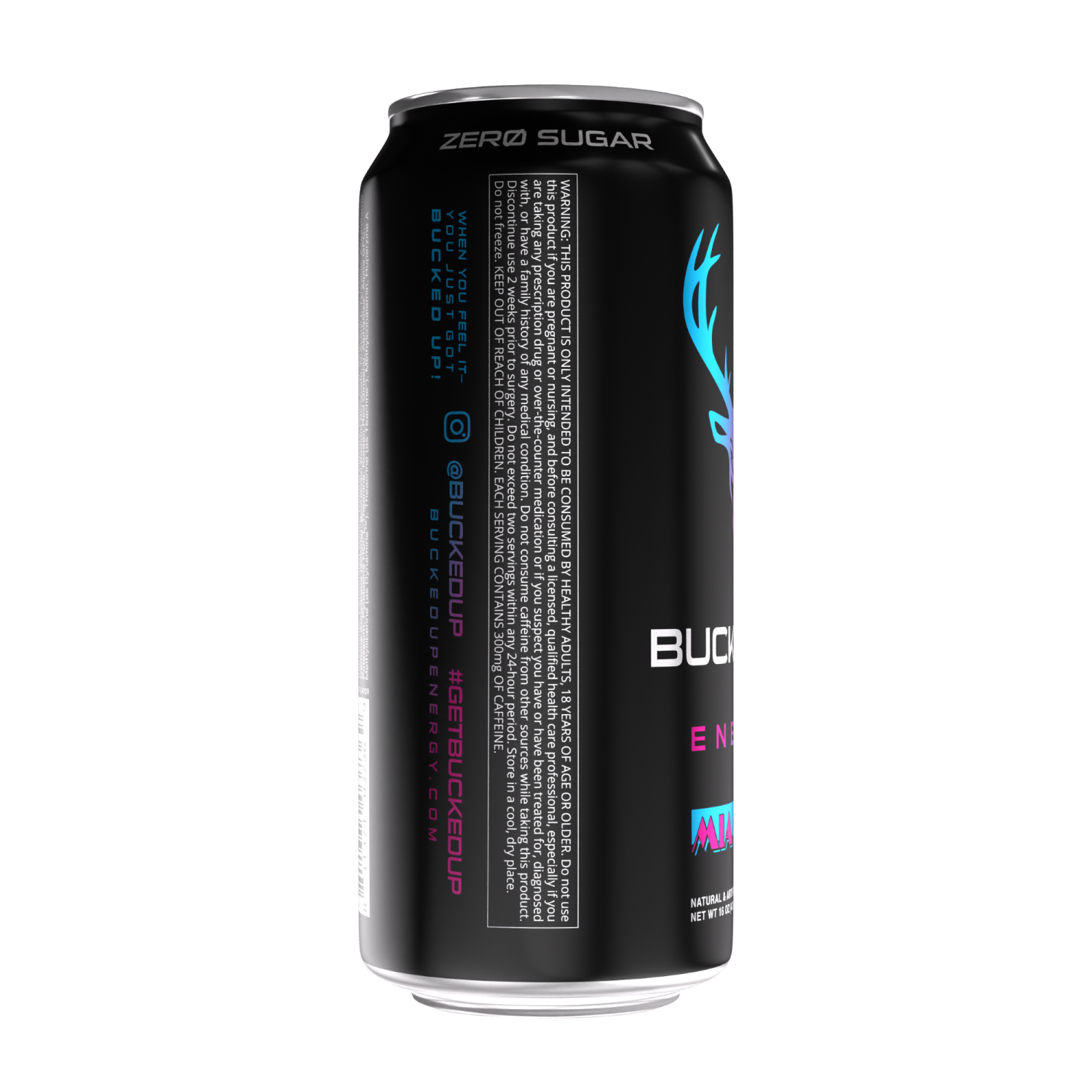 slide 3 of 3, Bucked Up Miami Energy Drink- 16 oz, 16 oz