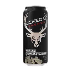 Bucked Up White Gummy Deer Energy Drink - 16 fl oz