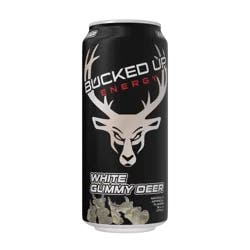 Bucked Up White Gummy Deer Energy Drink - 16 fl oz