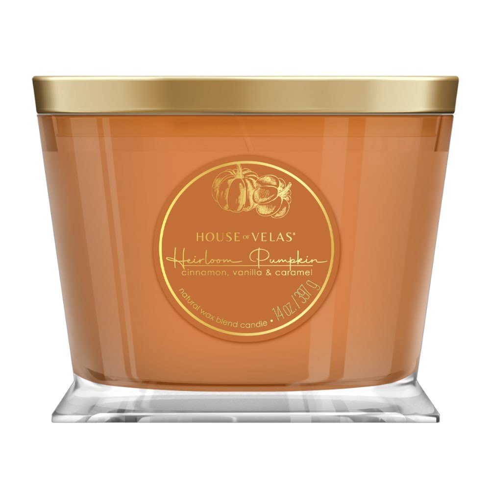 slide 1 of 1, House of Velas Jar Candle Heirloom Pumpkin, 14 oz