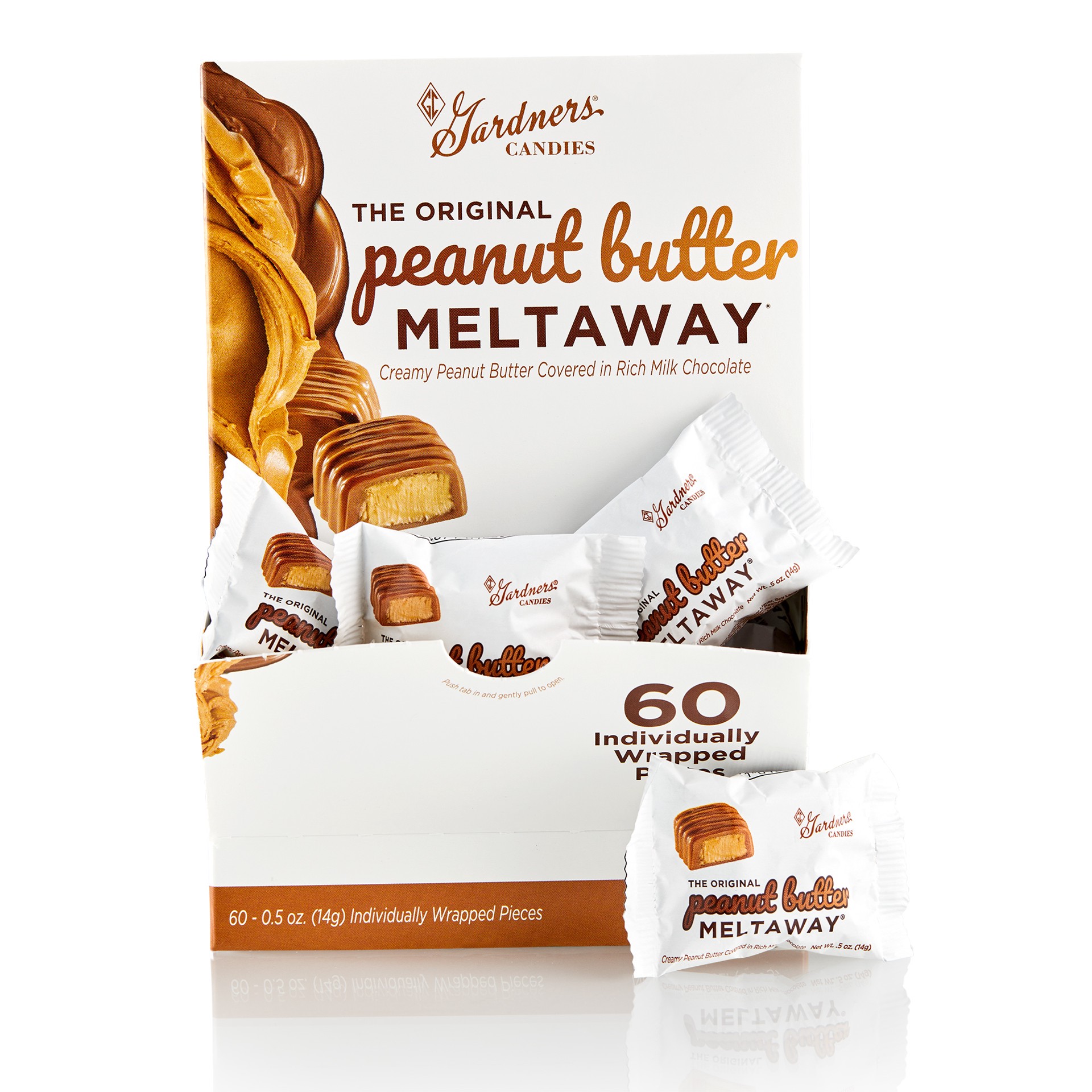 slide 1 of 1, Gardners Candies Original Peanut Butter Meltaway, 0.5 oz