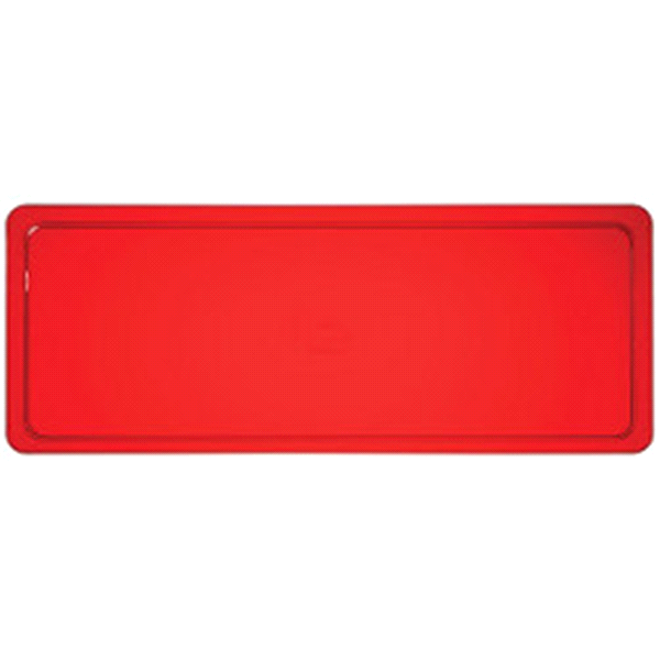 slide 1 of 1, Sensations RECTANGLE PLASTIC RED TRAY 15" , 1 ct