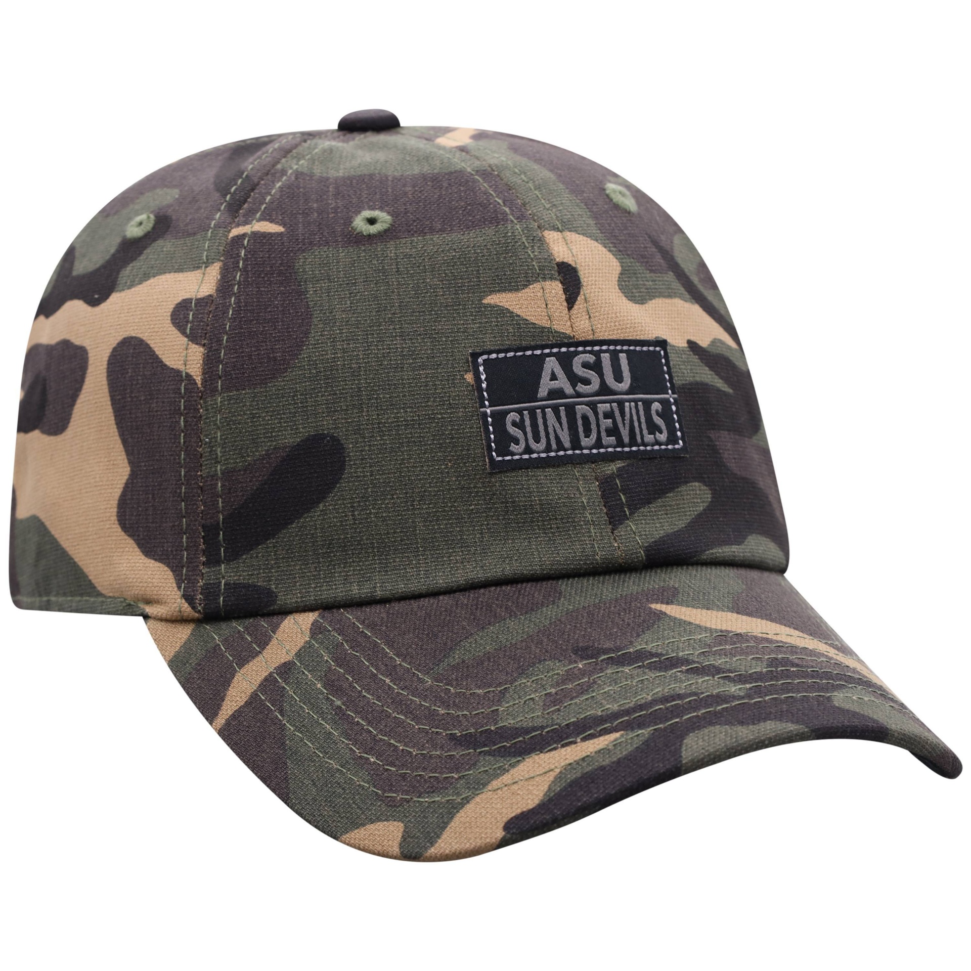 slide 1 of 2, NCAA Arizona State Sun Devils Men's Camo Washed Relaxed Fit Hat, 1 ct