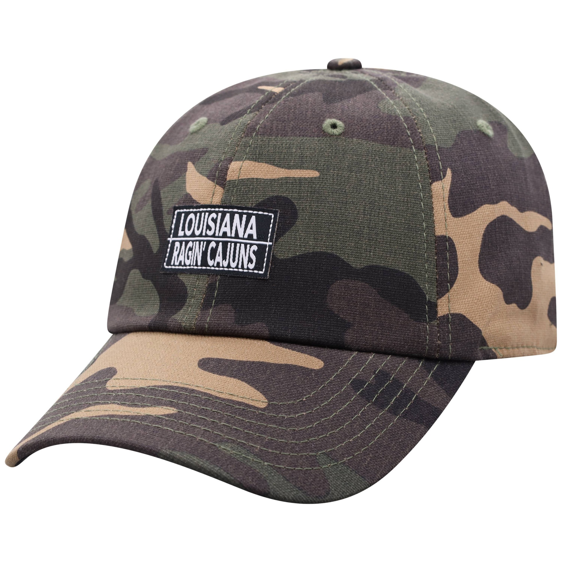 slide 1 of 2, NCAA Louisiana Ragin' Cajuns Men's Camo Washed Relaxed Fit Hat, 1 ct