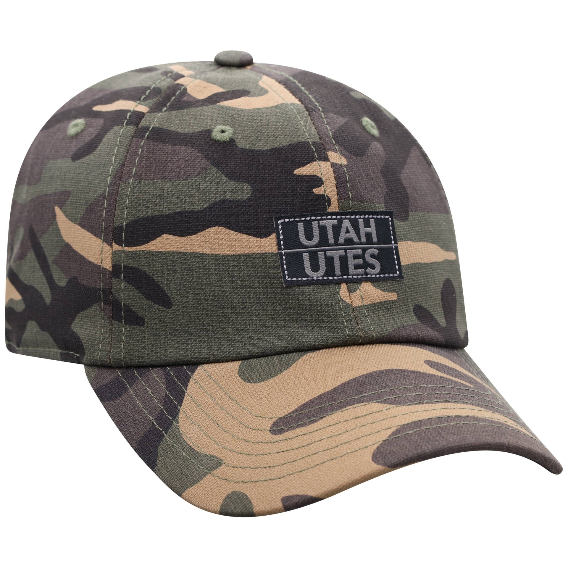 slide 1 of 2, NCAA Utah Utes Men's Camo Washed Relaxed Fit Hat, 1 ct