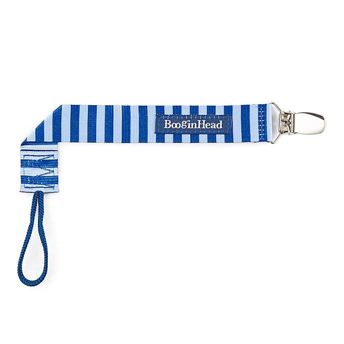 slide 3 of 7, BooginHead PaciGrip Nautical Pacifier Straps - Blue, 2 ct