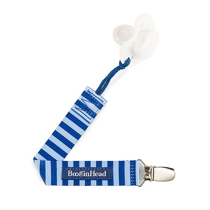 slide 5 of 7, BooginHead PaciGrip Nautical Pacifier Straps - Blue, 2 ct