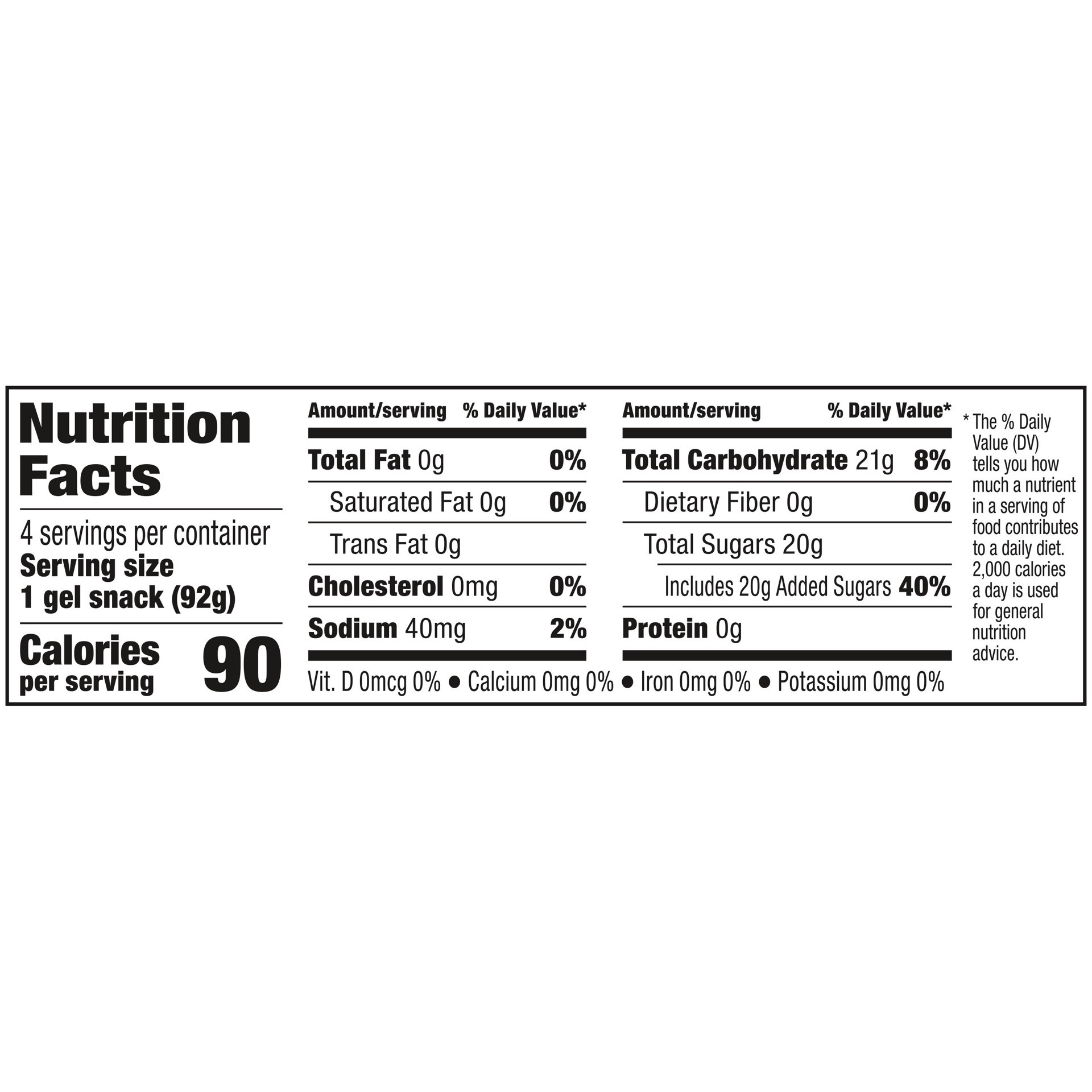 slide 5 of 5, Snack Pack Berry Blue Flavored Juicy Gels, 3.25 oz Snack Cups, 4 Count, 12 Pack, 4 ct
