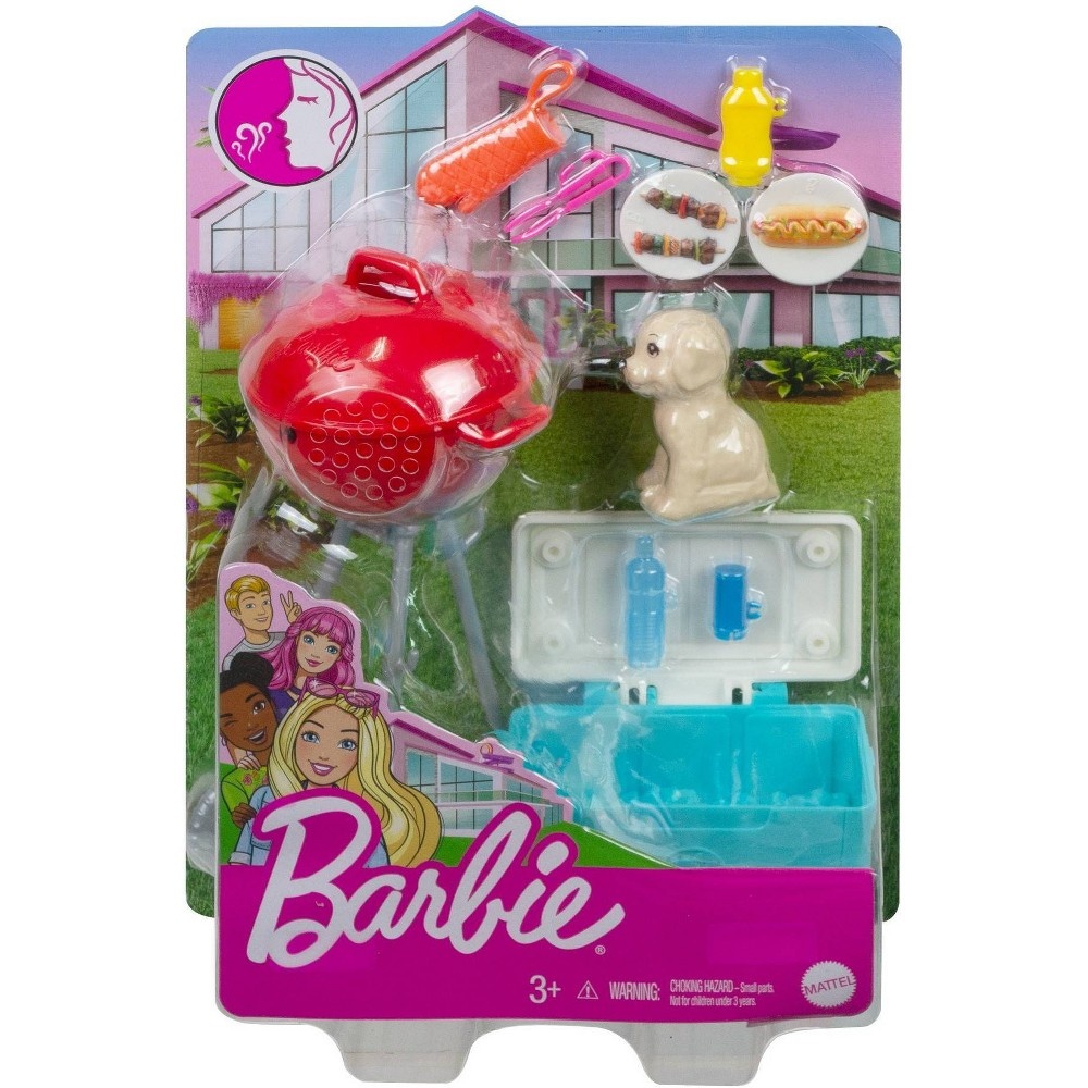 slide 3 of 5, ​Barbie Mini BBQ Themed Accessory Playset, 1 ct