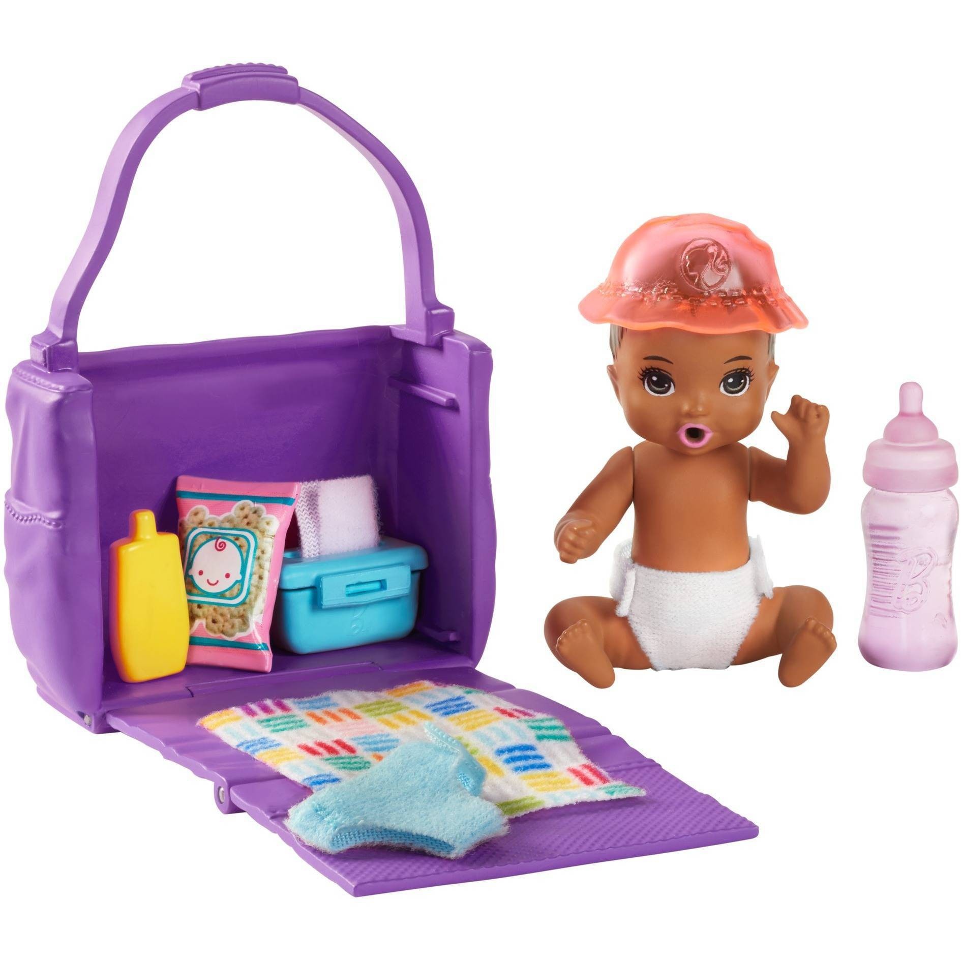 slide 1 of 6, ​Barbie Skipper Babysitters Inc. Feeding and Changing Playset, 1 ct