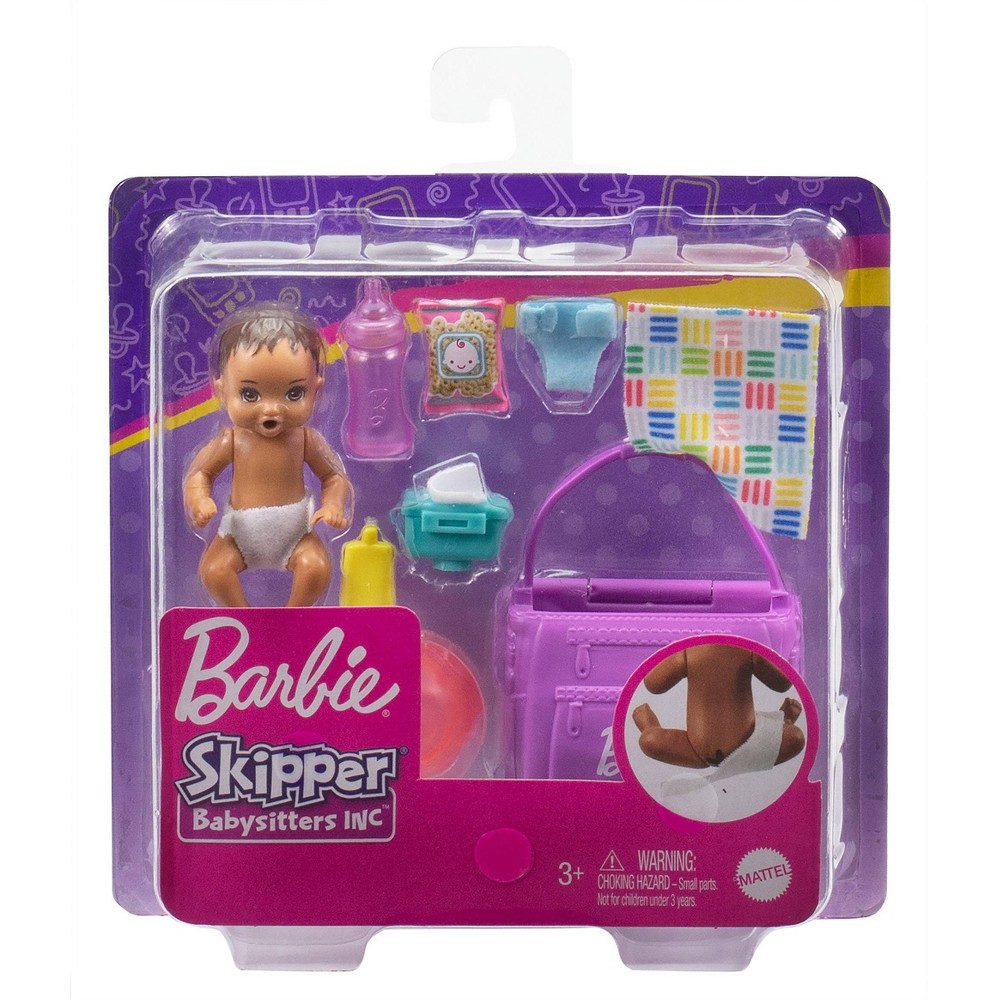 slide 5 of 6, ​Barbie Skipper Babysitters Inc. Feeding and Changing Playset, 1 ct