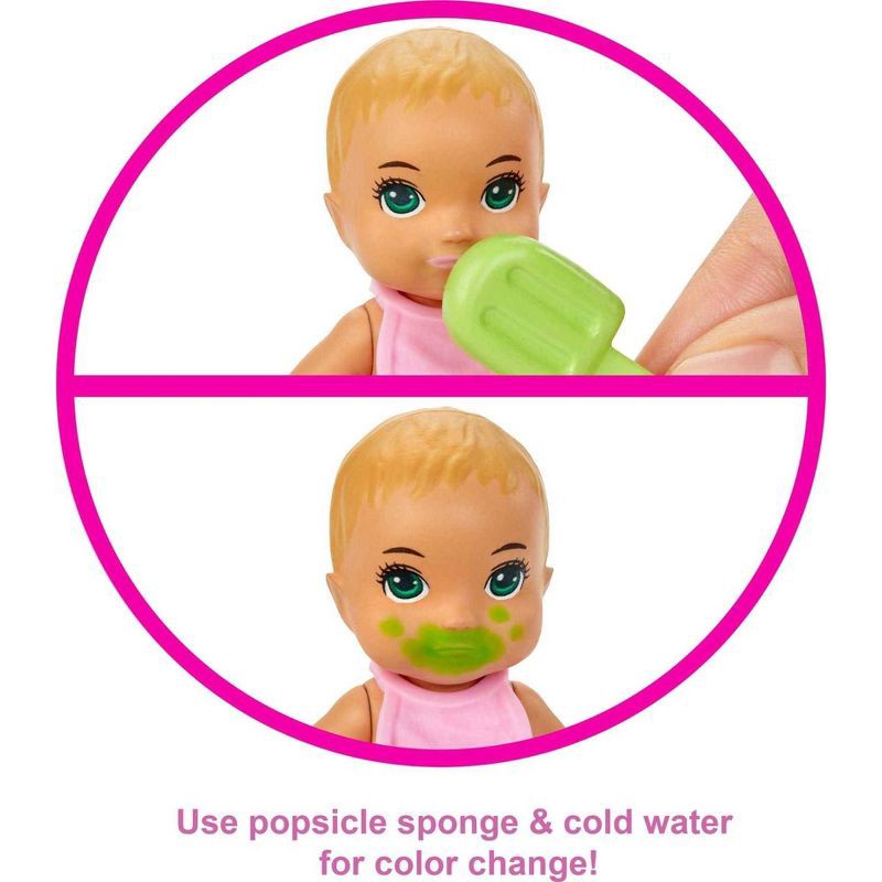 slide 3 of 6, Barbie Skipper Babysitters Inc. Feeding and Bath-Time Playset, 1 ct