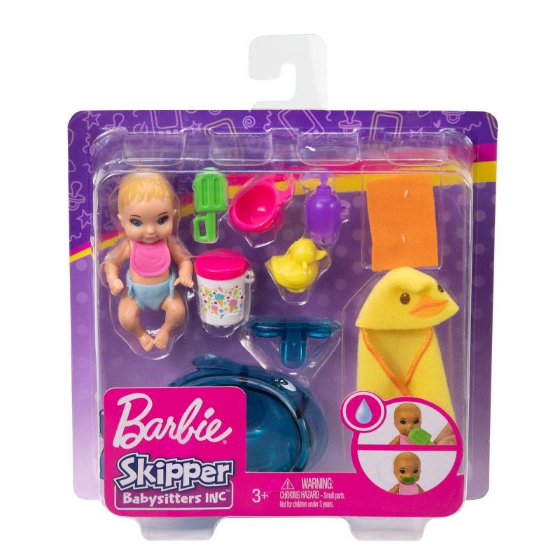 slide 6 of 6, Barbie Skipper Babysitters Inc. Feeding and Bath-Time Playset, 1 ct