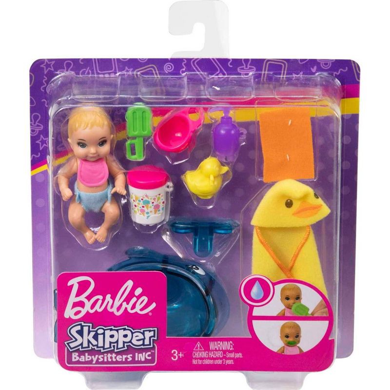 slide 6 of 6, Barbie Skipper Babysitters Inc. Feeding and Bath-Time Playset, 1 ct