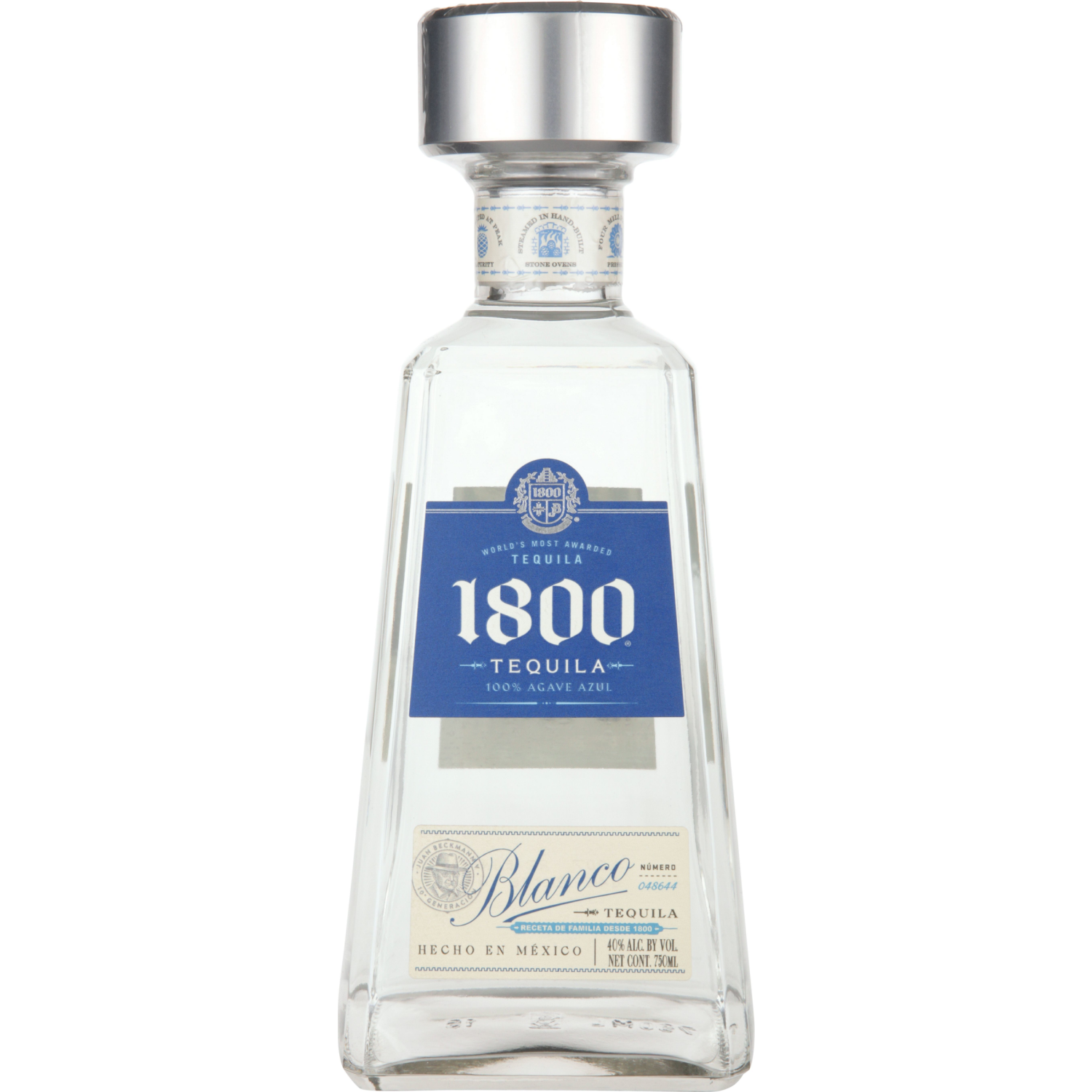 slide 1 of 4, 1800 Silver 100% Agave Reserva Tequila 750.0 ml, 750.0 ml