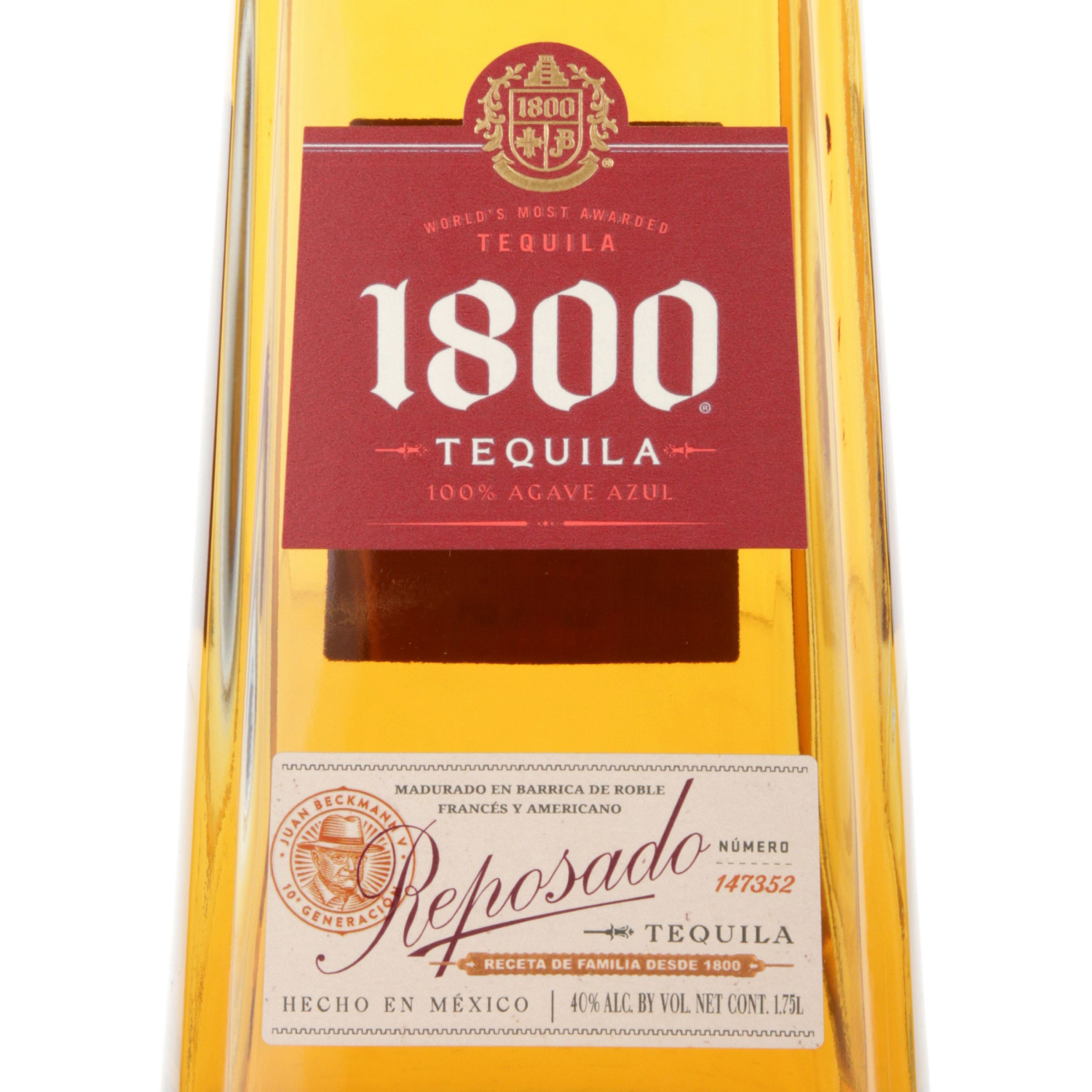 slide 4 of 4, 1800 Tequila Reposado 80 Proof (1.75 L), 1.75 liter