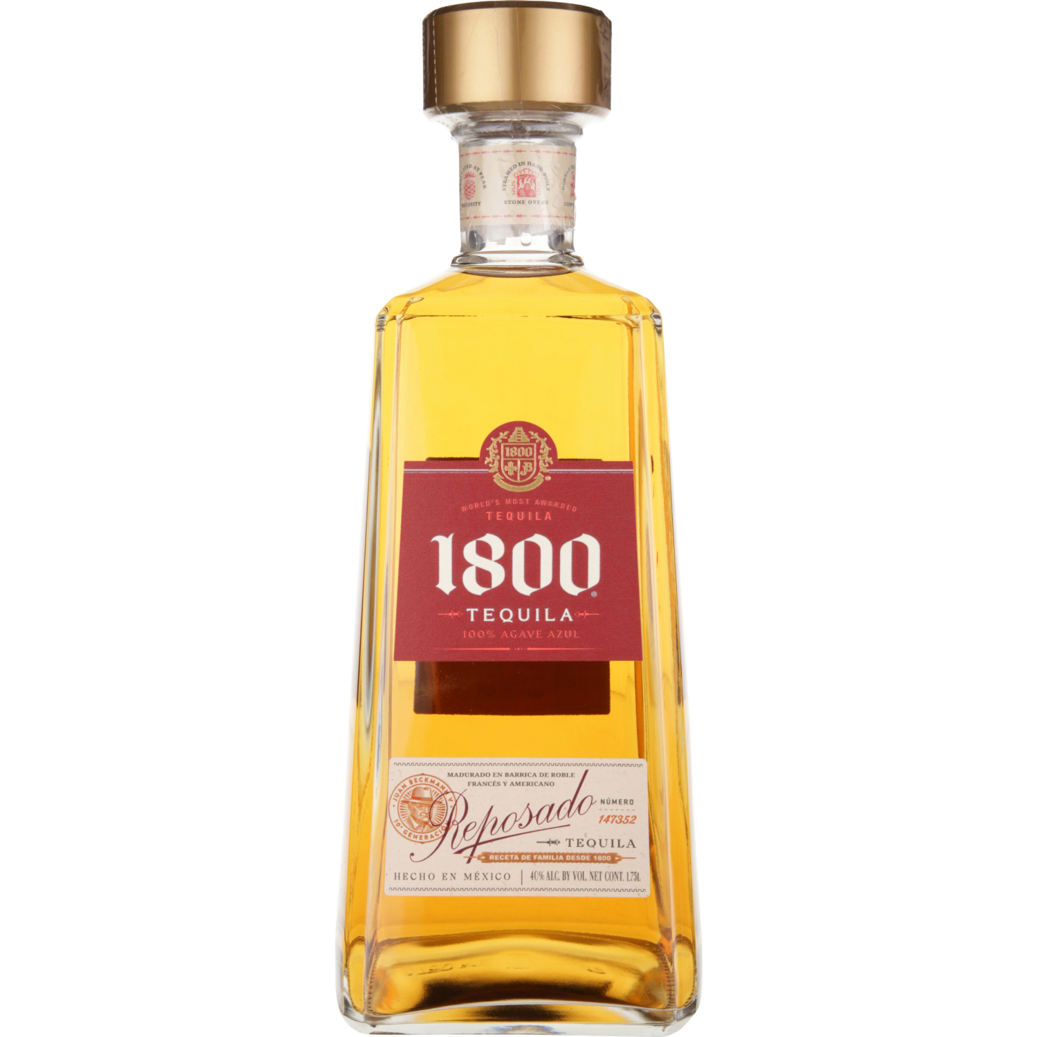 slide 1 of 4, 1800 Tequila Reposado 80 Proof (1.75 L), 1.75 liter