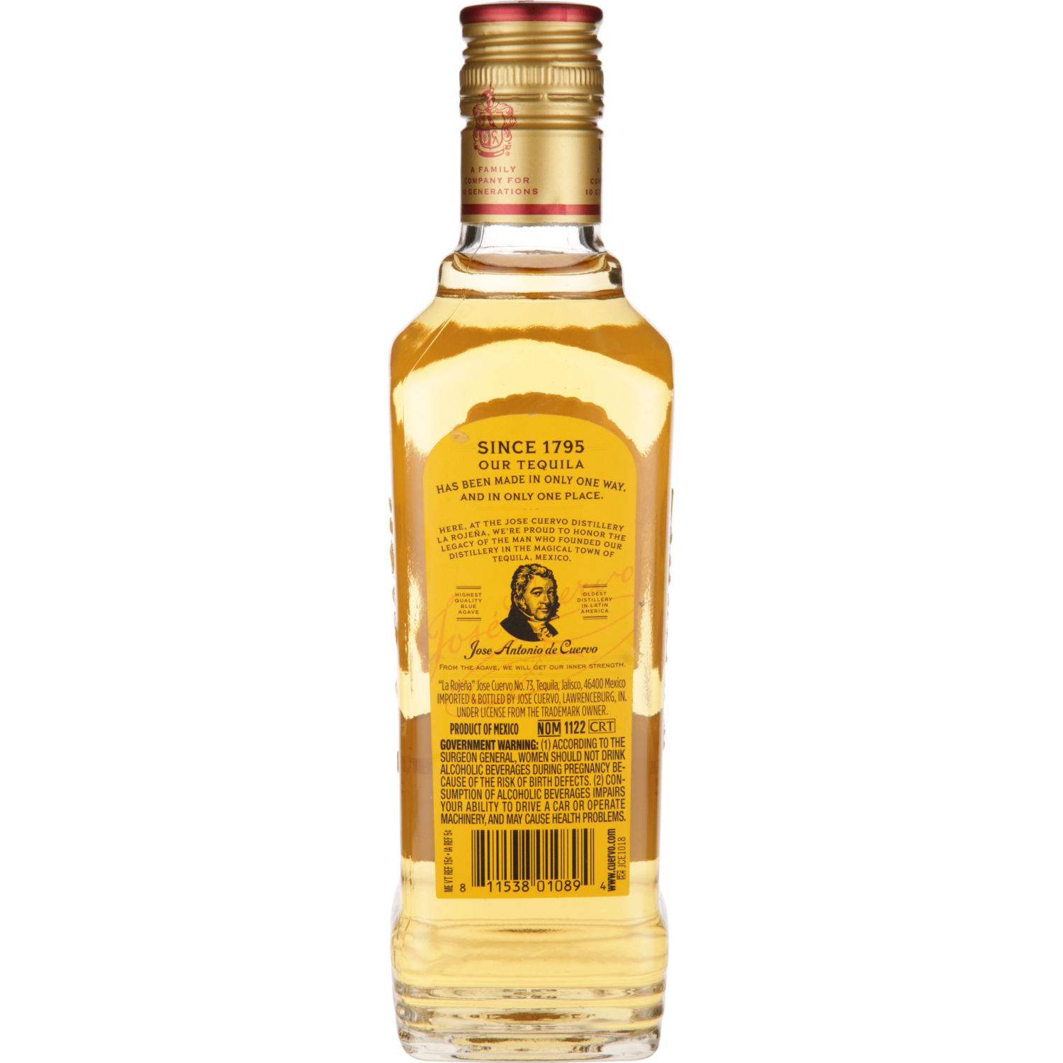 slide 2 of 5, Jose Cuervo Gold Tequila - 375ml Bottle, 375 ml