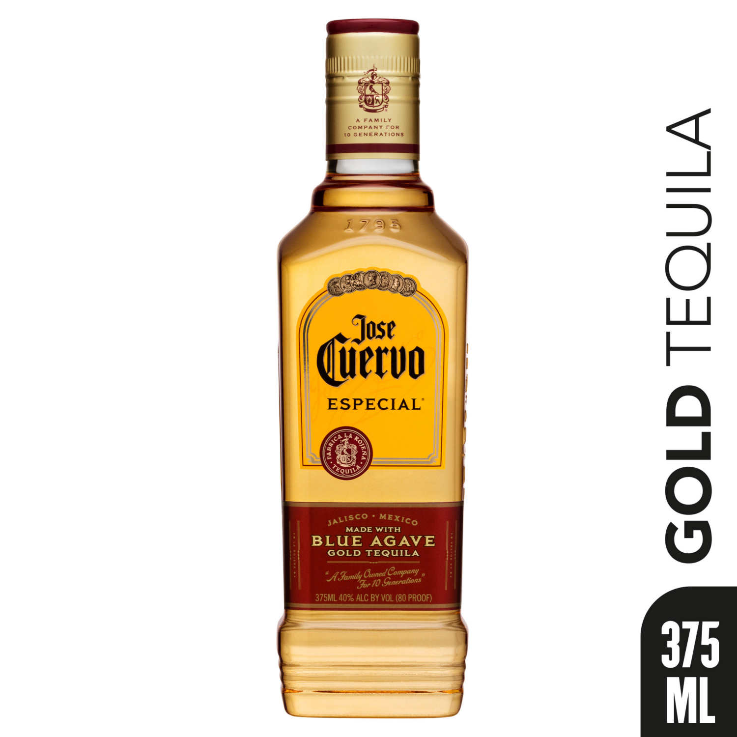 slide 4 of 5, Jose Cuervo Gold Tequila - 375ml Bottle, 375 ml