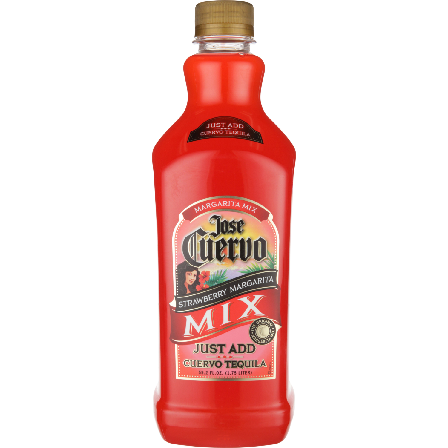 slide 1 of 4, Jose Cuervo Strawberry Margarita Mix 59.2 fl oz, 59.2 fl oz