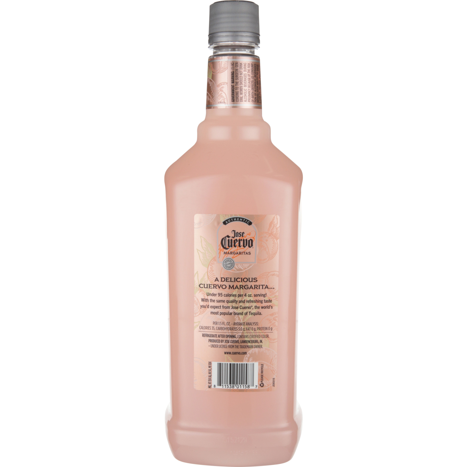 slide 2 of 3, Jose Cuervo Authentic Margarita White Peach Light Ready to Drink Cocktail (1.75 L), 1.75 liter