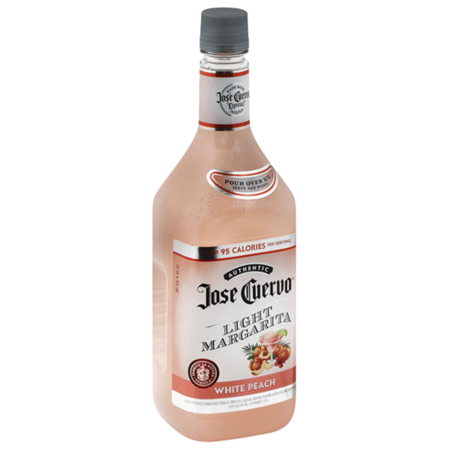 slide 1 of 3, Jose Cuervo Authentic Margarita White Peach Light Ready to Drink Cocktail (1.75 L), 1.75 liter