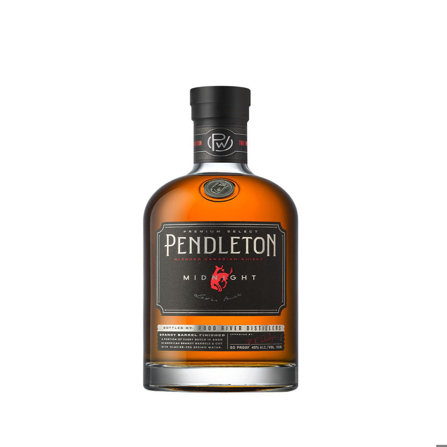 slide 1 of 1, Pendleton Midnight Canadian Whiskey 90 Proof (750 ml), 750 ml