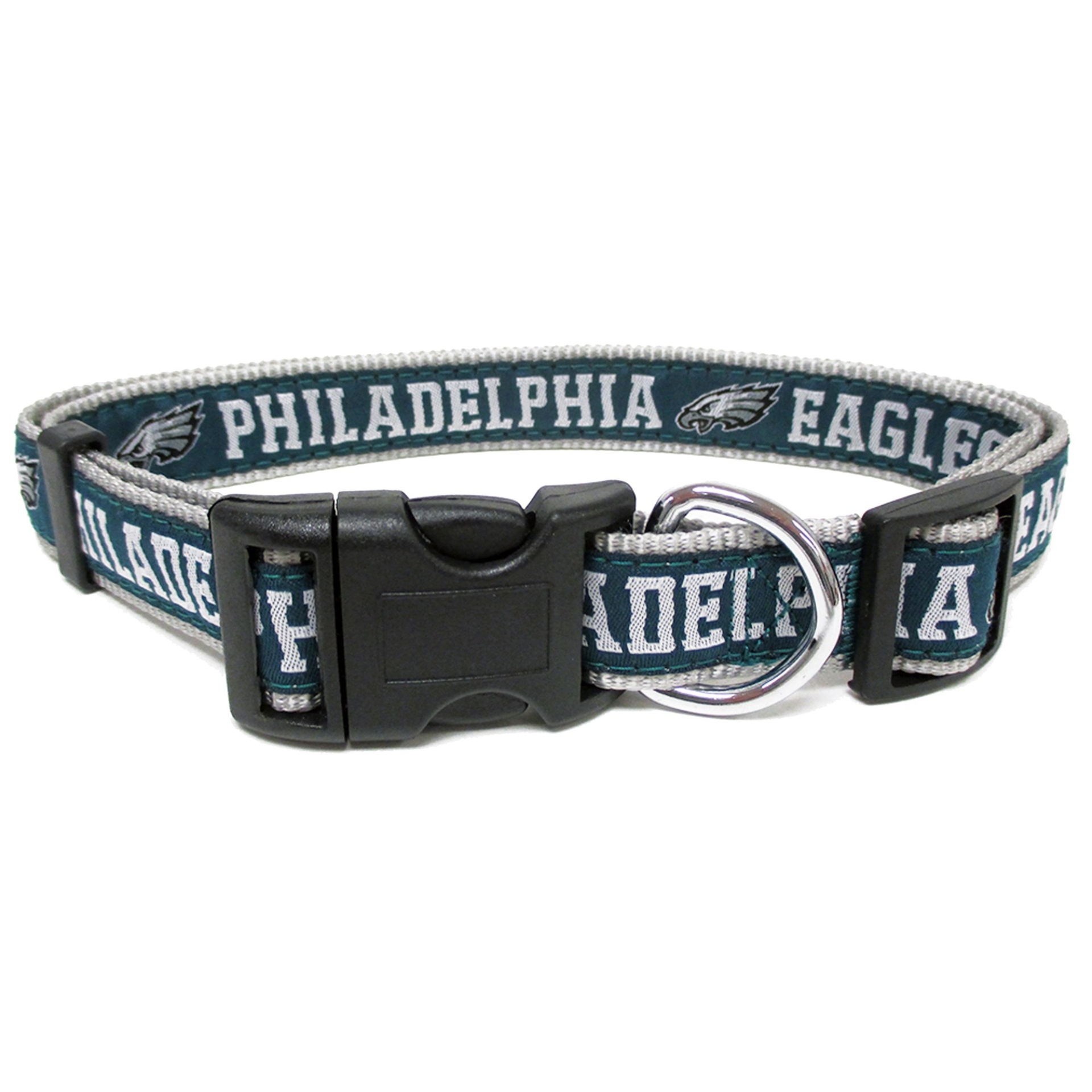 slide 1 of 1, Pets First Philadelphia Eagles NFL Dog Collar, MED