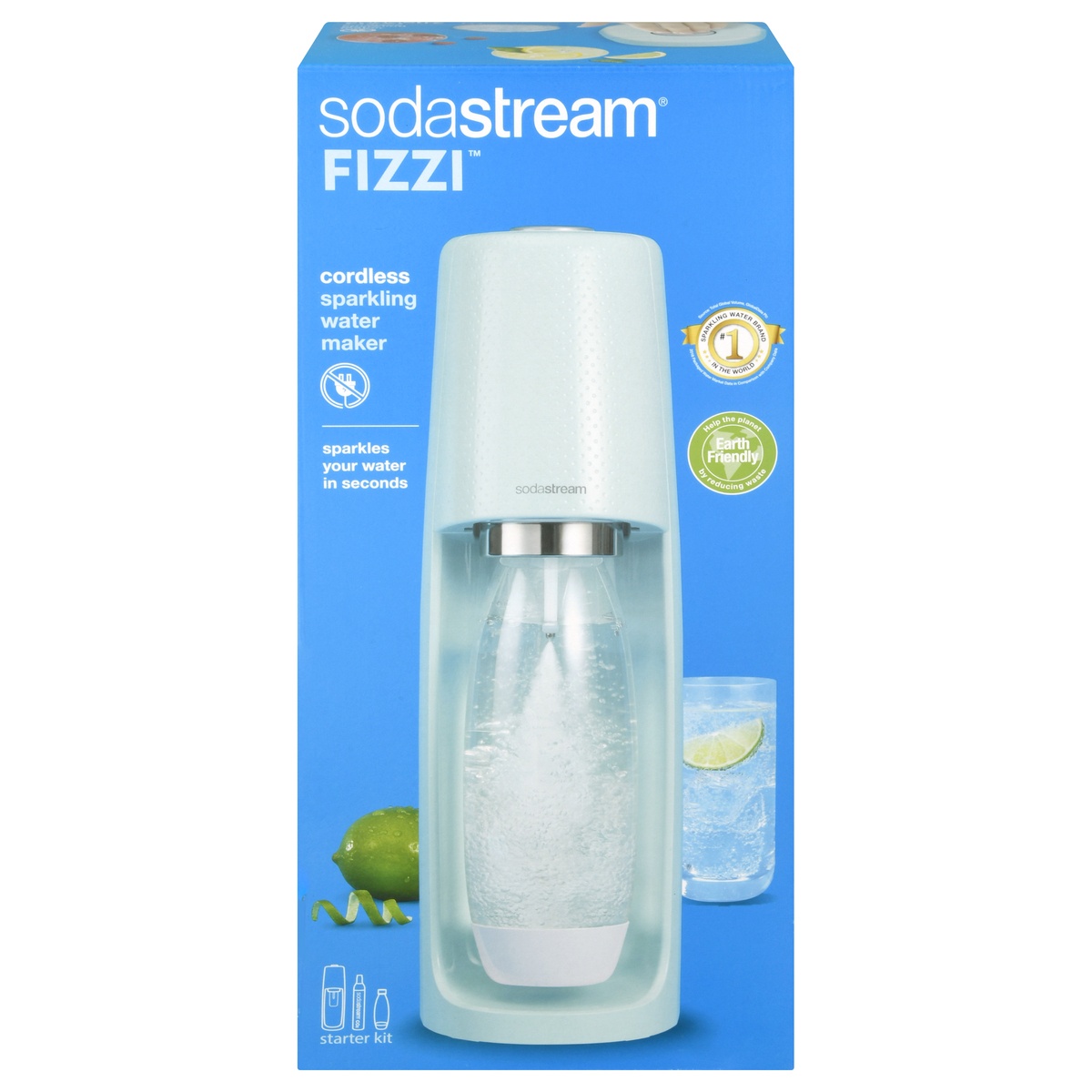 slide 1 of 6, SodaStream Fizzi Sparkling Water Maker - Icy Blue, 1 ct