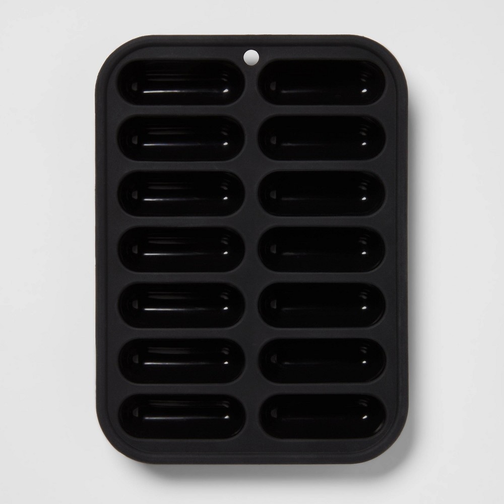slide 3 of 3, Silicone Ice Cube Tray Black - Room Essentials, 1 ct