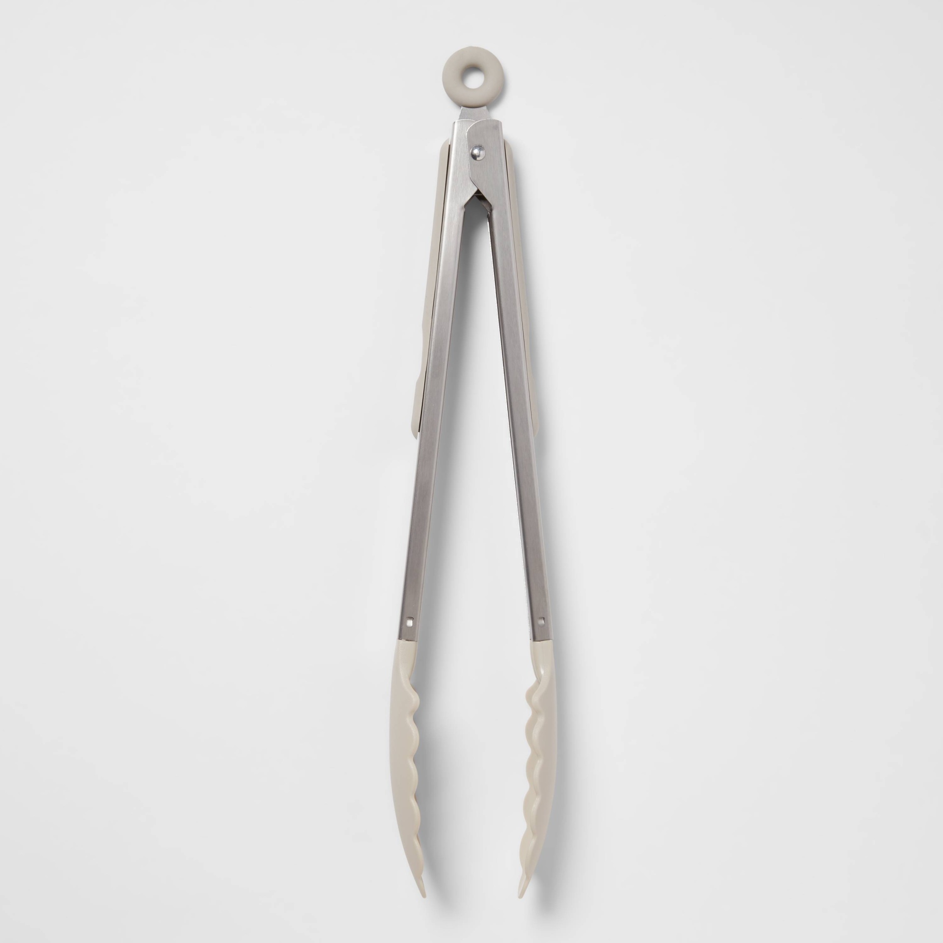 slide 1 of 3, Nylon and Stainless Steel Kitchen Tongs Brown - Room Essentials, 1 ct
