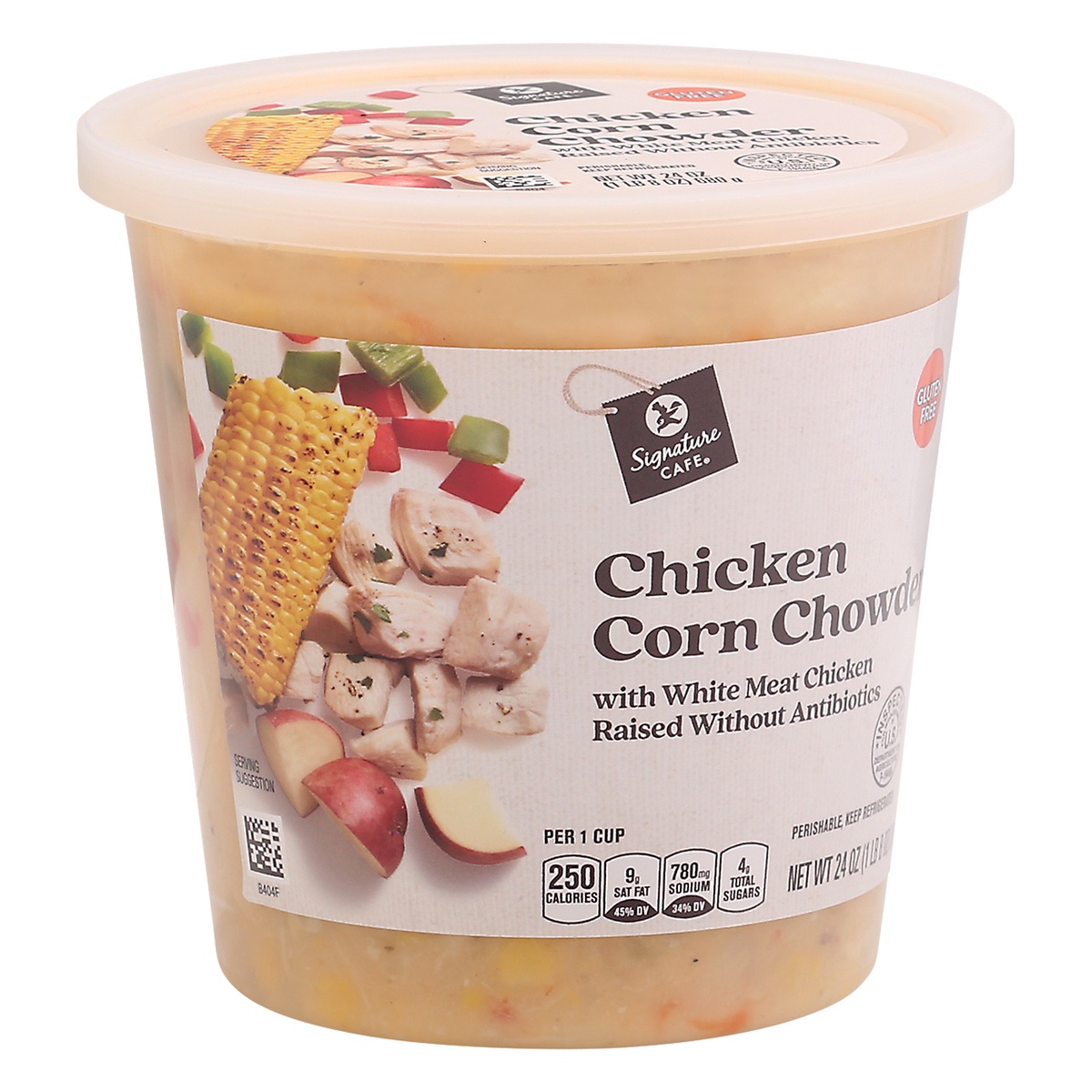 slide 2 of 9, Signature Cafe Rich & Creamy Chicken Corn Chowder With White Meat Chicken, 