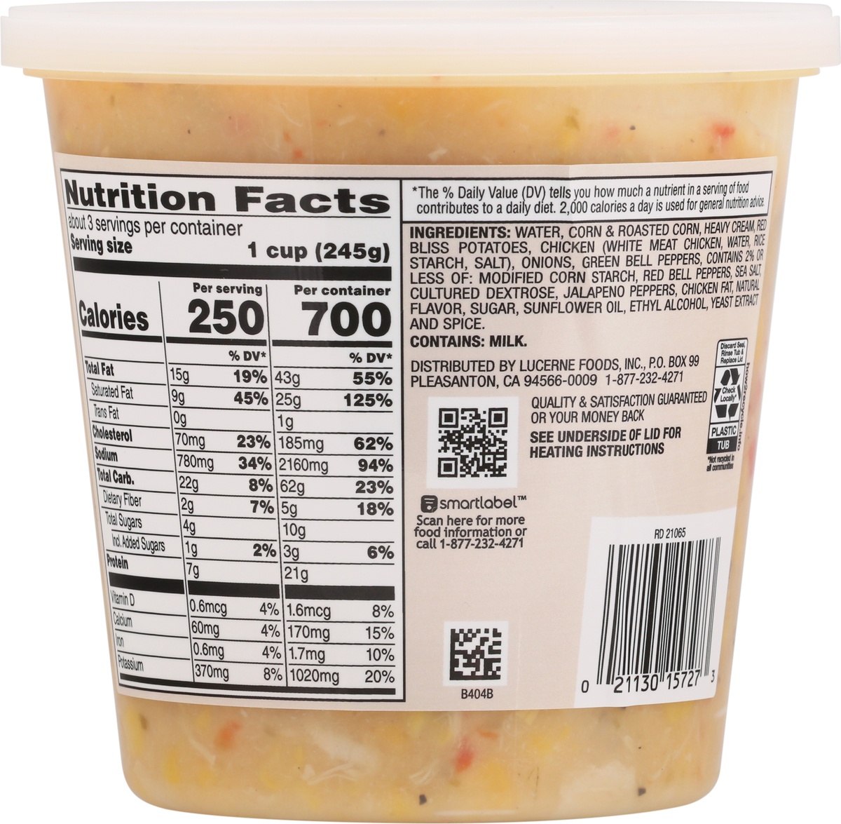 slide 4 of 9, Signature Cafe Rich & Creamy Chicken Corn Chowder With White Meat Chicken, 